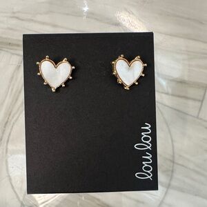 Lou Lou Studded Heart Earrings - New